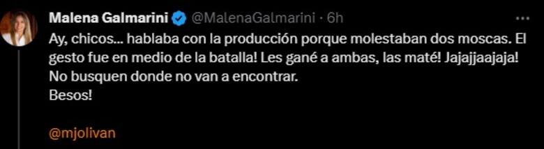 Malena Galmarini habló sobre su polémico gesto en la mesa de Mirtha Legrand 1 el posteo de malena ZLL4NO4CKNGQBP4NM2C7U7RJK4