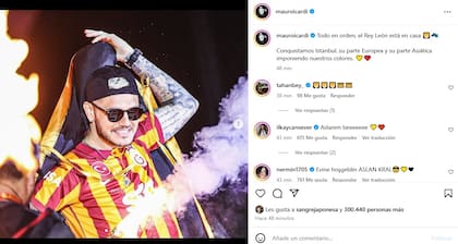 El posteo de Mauro Icardi como guiño para los hinchas del Galatasaray