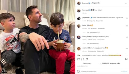 El posteo de Messi que expuso el look de Mateo