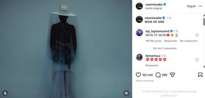 El posteo de Naomi Osaka en Instagram