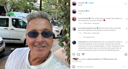El posteo de Ricardo Montaner para celebrar su cumpleaños 66