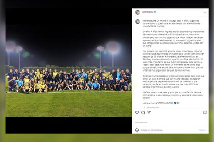 El posteo de Rodrigo De Paul antes de la gran final (Foto: Instagram @rodridepaul)