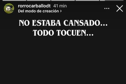 El posteo de Rorro Carballo, integrante del equipo de trabajo de Exequiel Zeballos