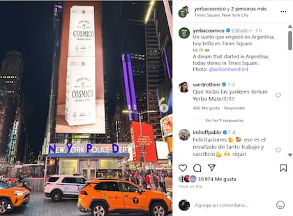 El posteo de Sam y Hernán en sus redes sociales (Foto: Captura Instagram @samtrottierr)