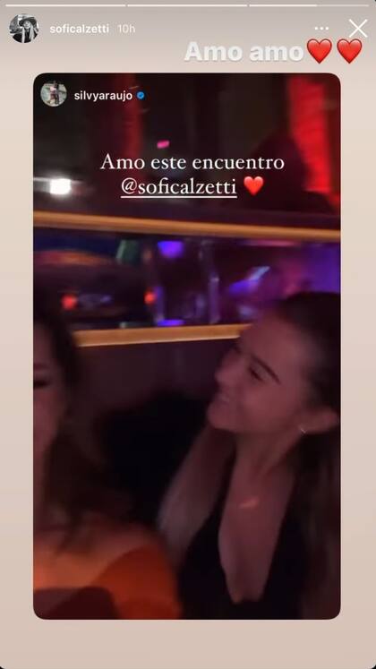 El posteo de Silvy Araujo para Sofía Calzetti (Foto: Instagram)