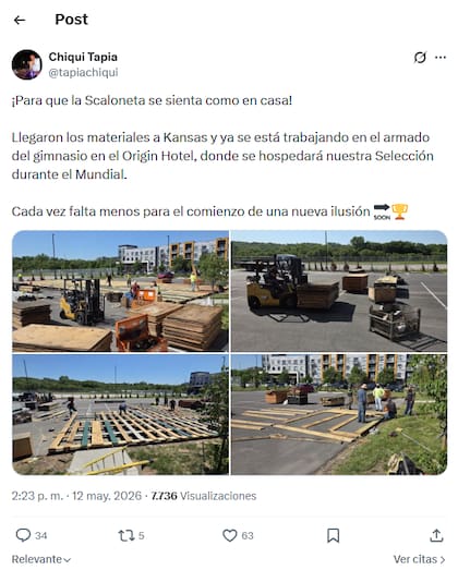El posteo de Tapia en X