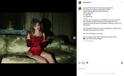 El posteo de Taylor Swift tras el lanzamiento de The Life of a Showgirl