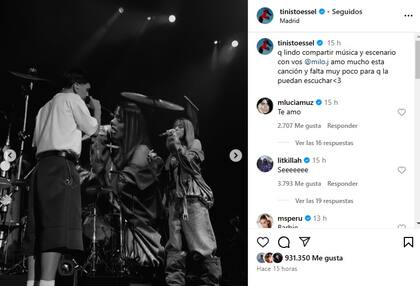 El posteo de TIni y la reacción de sus seguidores