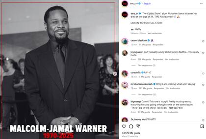 TMZ fue el primer medio de gran alcance en anunciar la muerte del actor Malcolm-Jamal Warner