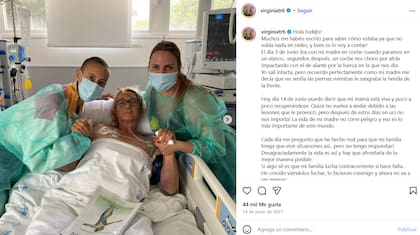 El posteo de Virginia Torrecilla sobre el estado de salud de madre