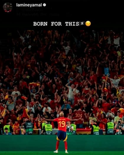 El posteo de Yamal en sus redes, antes de la final que perdió contra Portugal y Cristiano Ronaldo