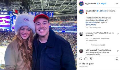El posteo del equipo de hocker sobre Shakira y Carson Daly