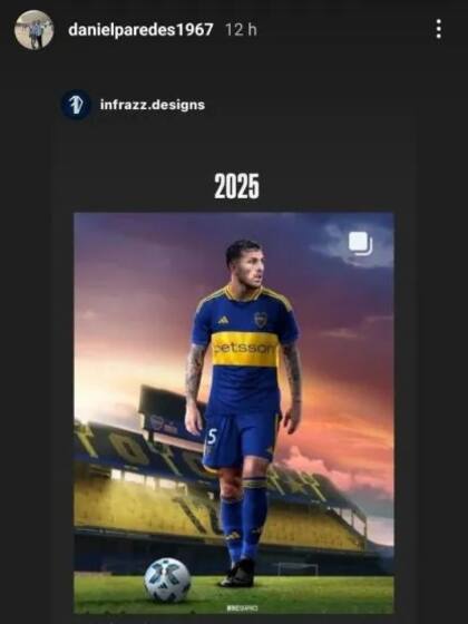 El posteo del papá de Paredes que entusiasma al Mundo Boca