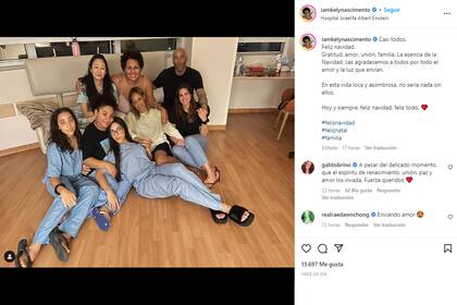 El posteo "navideño" de los familiares del exastro del fútbol mundial