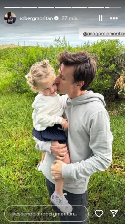 El posteo que agregó Roberto García Moritán luego del saludo a Pampita