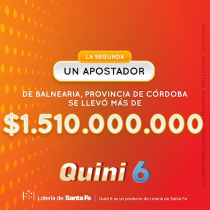 El posteo que anunció el ganador del Quini 6