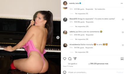 El posteo que hizo Wanda Nara y la reacción que recibió de parte de sus seguidores. Algunos de ellos hicieron eco de las presuntas versiones de separación