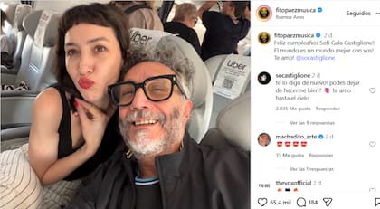 El posteo que le dedicó Fito a Sofía por su cumpleaños