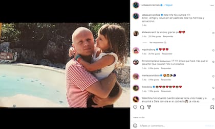 El posteo que le dedicó Sebastián Wainraich a su hija Kiara por sus 17 años (Foto: Instagram @sebawainraichok)