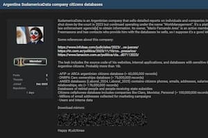 Denuncian una filtración masiva de datos de ciudadanos argentinos