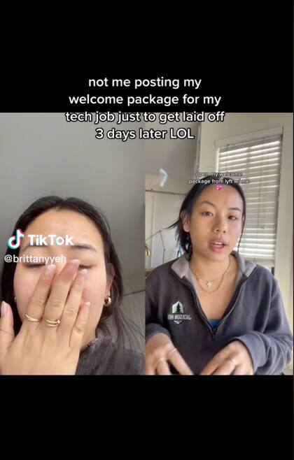 El posteo que publicó la tiktoker unos días después de haber abierto el paquete