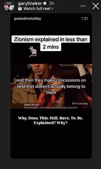 El posteo que sentenció el final de Lineker en la BBC