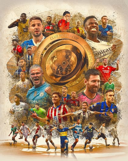 El póster con el que FIFA promociona el Mundial de Clubes 2025, con 32 equipos