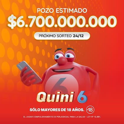 El pozo del Quini 6 para el sorteo de este miércoles 24 de diciembre