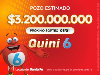 El pozo del sorteo del Quini 6 del domingo 5 de enero