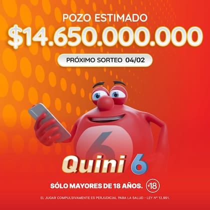 El pozo del sorteo del Quini 6 este miércoles 4 de febrero