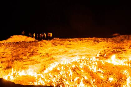 El pozo es una atracción turística en Turkmenistán