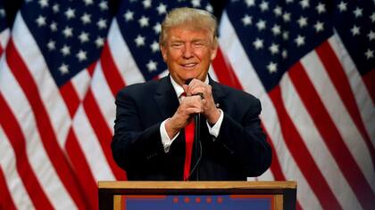 El precandidato republicano Donald Trump