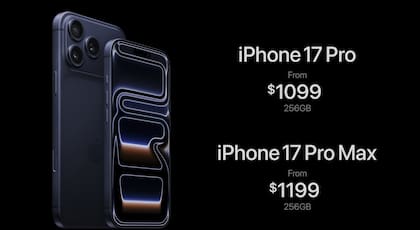 El precio del iPhone 17 Pro y Pro Max a nivel internacional; el modelo Pro Max puede llegar a 2 TB de almacenamiento