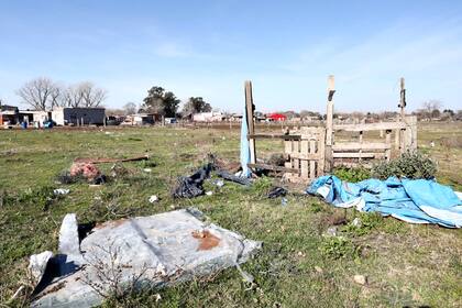 El predio de Guernica donde se instaló la primera de las grandes tomas de terrenos que marcaron el inicio de la gestión de Axel Kicillof