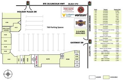 El predio ofrecía más de una docena de locales vacíos, uno de 2700 metros cuadrados