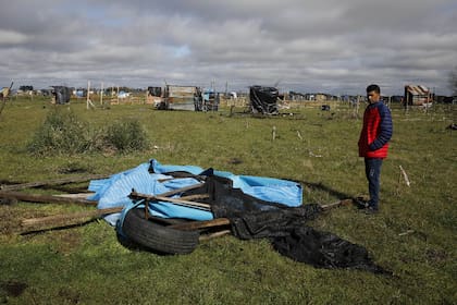 El predio tomado en la localidad de Guernica