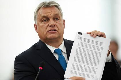 El premier húngaro, Viktor Orban, denunció una "venganza" durante la sesión