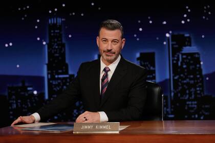 El presentador televisivo Jimmy Kimmel en su vuelta tras la suspensión de su programa