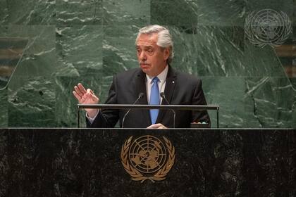 El presidente Alberto Fernández, en su discurso ante la Asamblea General de la ONU