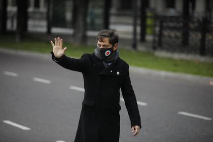 El presidente Alberto Fernández encabeza un homenaje a los fallecidos por el Covid-19 en la Argentina. En el Centro Cultural Kirchner. Axel Kicillof