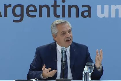 El presidente Alberto Fernández en un acto oficial