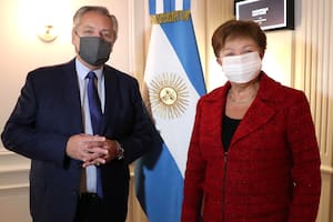 El presidente Alberto Fernández se encuentra reunido en Roma con Kristalina Georgieva, titular del Fondo Monetario Internacional (FMI), en el primer encuentro presencial entre ambos.