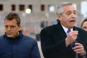 El presidente Alberto Fernández y el ministro de Economía y aspirante a la Casa Rosada, Sergio Massa