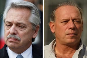 El presidente Alberto Fernández y el ministro de Seguridad de la Provincia, Sergio Berni