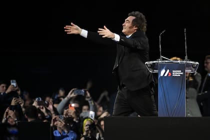 El presidente argentino, Javier Milei, participó en el Madrid Economic Forum en Madrid