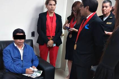 El presidente Castillo durante su detención