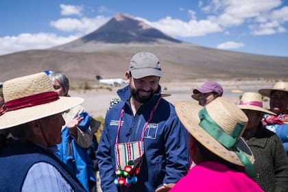 El presidente chileno, Gabriel Boric, viajó a Colchane, situada en la frontera con Bolivia. (Chilean Presidency / AFP)