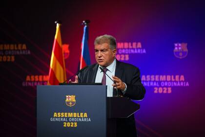 El presidente de Barcelona, Joan Laporta