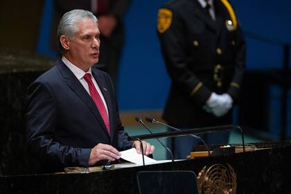 El presidente de Cuba Miguel Díaz-Canel Bermúdez