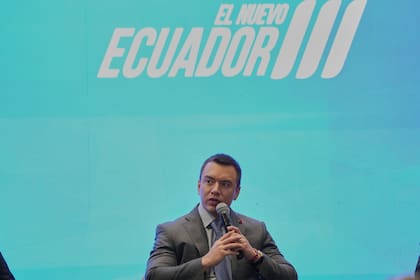 El presidente de Ecuador, Daniel Noboa